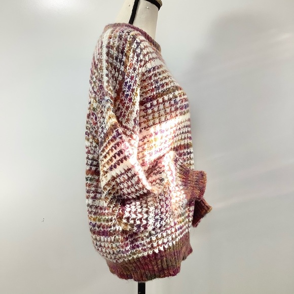 VINTAGE Rainbow Knit Unisex Sweater - Picture 14 of 16